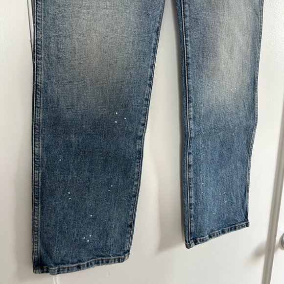 ❌SOLD❌NWT Khaite Abigail Denim Jeans High-rise Straight-leg Sz 27 Janesville - Picture 7 of 11